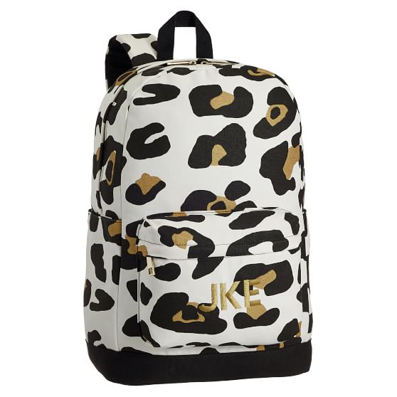 The Emily & MerittBlack & Gold Leopard Teen Backpack | Pottery Barn Teen
