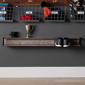 Folsom Entryway Wall Shelf with Hooks