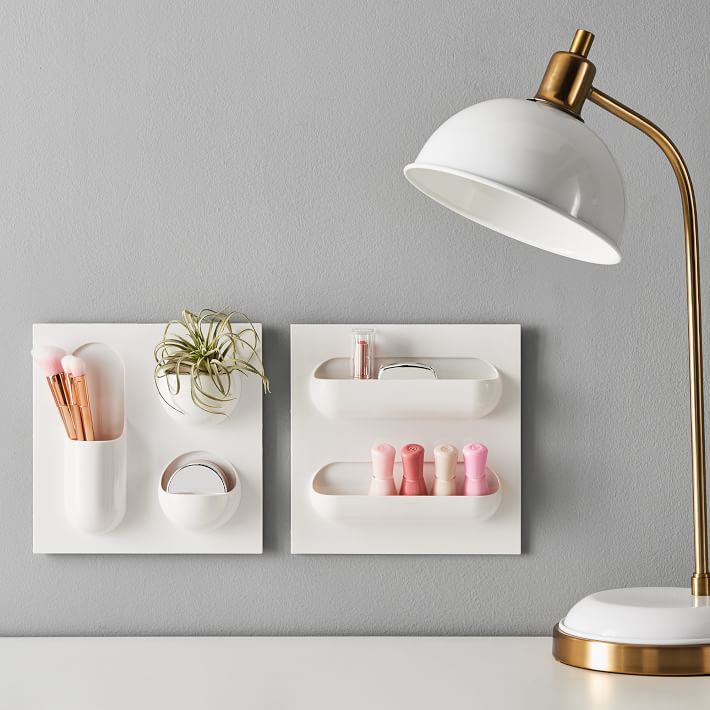 No Nails Plastic Wall Organizer Dorm Organization Pottery Barn Teen