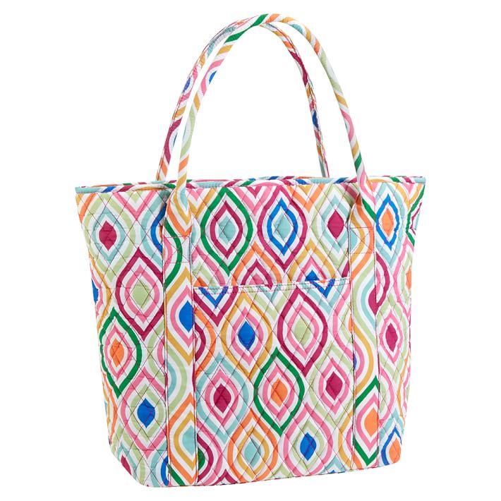 Quilted Tote Bag, Ogee