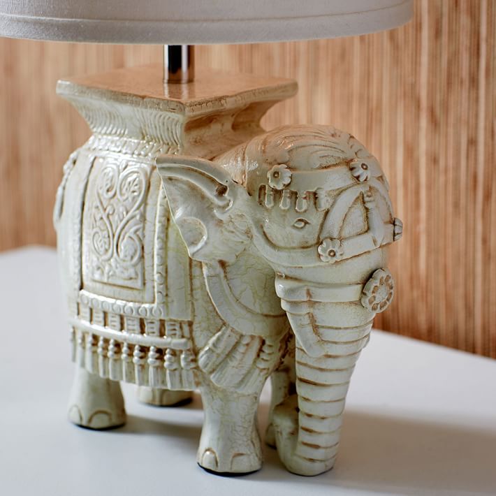 Elephant on sale lamp base