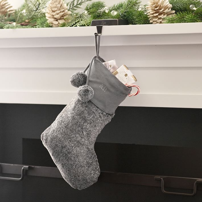 Speckled Coat Faux-Fur Stocking