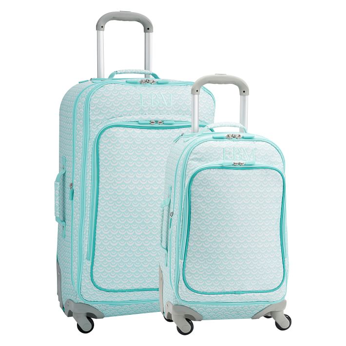 Mermaid Scallop Luggage Bundle - Set of 2 | Teen Luggage | Pottery Barn ...
