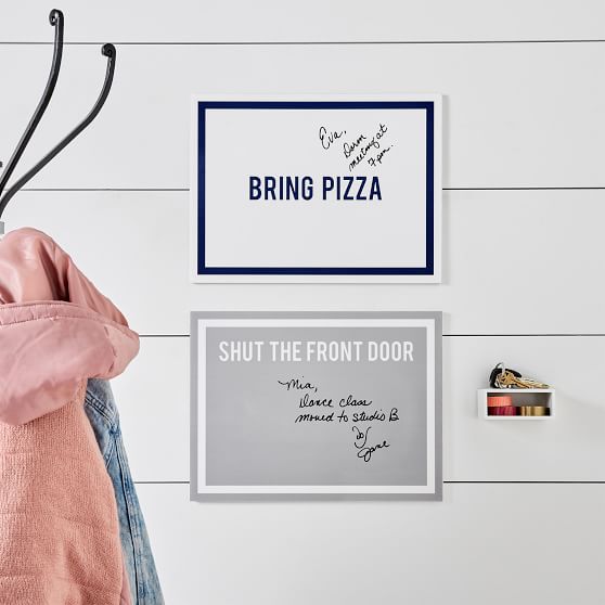 No Nails DryErase Entry Boards Dorm Organization Pottery Barn Teen