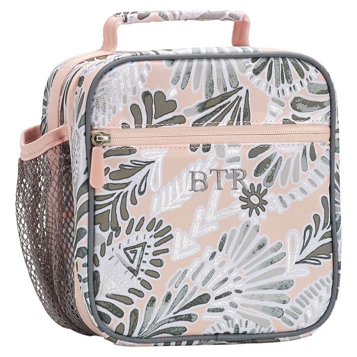 Gear-Up Grey Peach Metallic Feather Classic Lunch