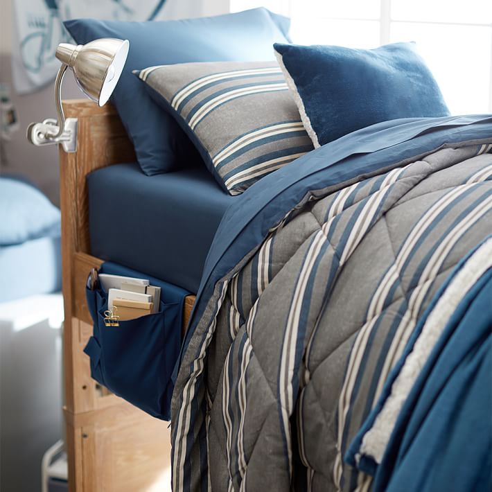 Eton Stripe Value Comforter with Sheets, Pillowcase, Comforter