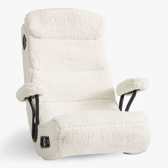 Sherpa Ivory Gaming Chair | Pottery Barn Teen