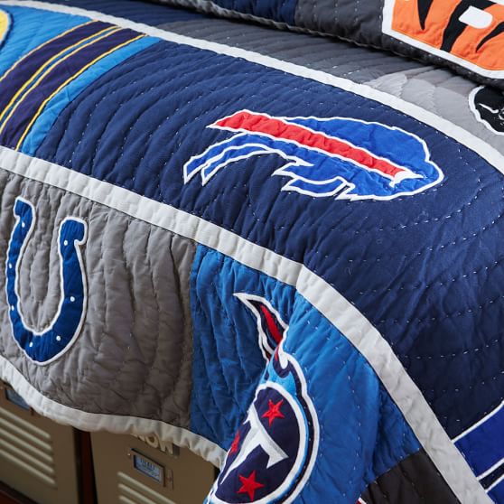 2012 NFL AFC Boy's Quilt + Sham Pottery Barn Teen