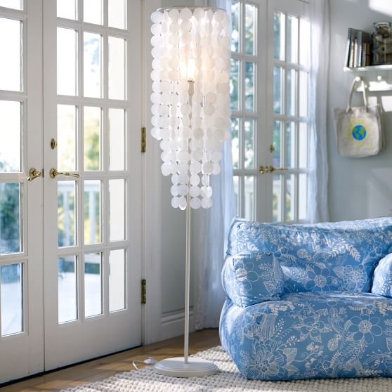 Capiz Teen Floor Lamp Pottery Barn Teen