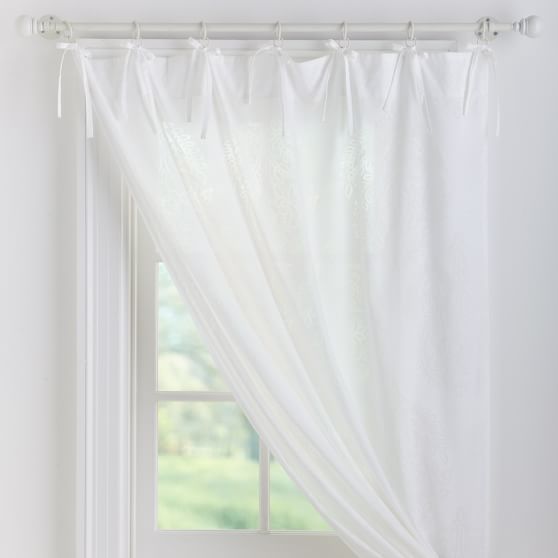 Paisley Sheer Curtain - Sale | Pottery Barn Teen