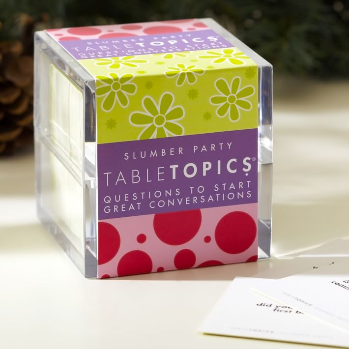 Sleepover Table Topics® Game Teen Decor Sale Pottery Barn Teen