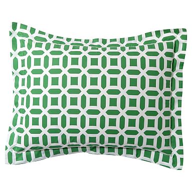 Kelly Green Peyton Teen Duvet Cover + Sham | Pottery Barn Teen