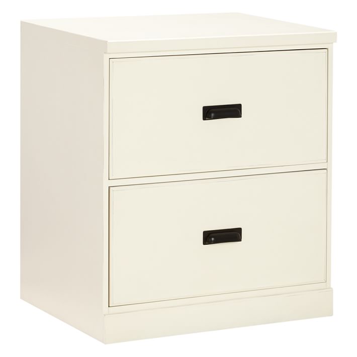Paramount 2-Drawer Cabinet, Antique White