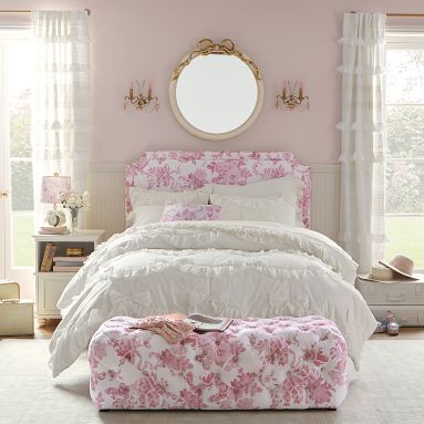 LoveShackFancy Garden Damask Classic Bed | Pottery Barn Teen