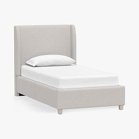 Carter Wingback Upholstered Storage Bed | Pottery Barn Teen