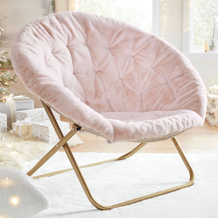 Unicorn Faux-Fur Hang-A-Round Chair