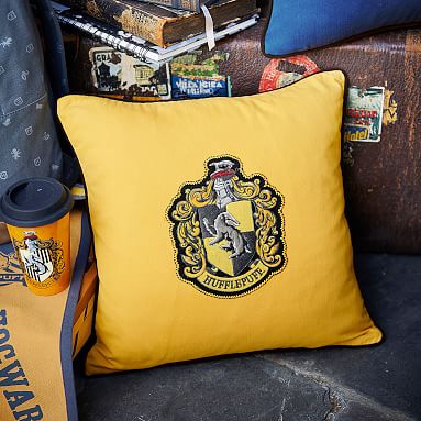 HARRY POTTER™ House Patch Hufflepuff™ Boys Pillow | Pottery Barn Teen