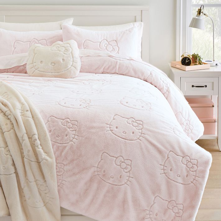 Hello Kitty® Magical Faux-Fur Pillow | Pottery Barn Teen
