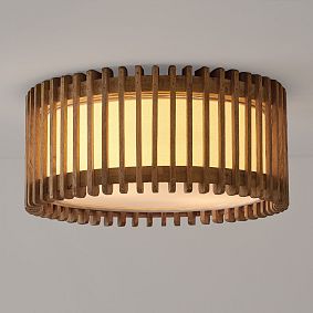 Minimalist LED Drum Flush Mount Ceiling Light