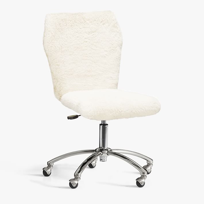 Sherpa Ivory Airgo Swivel Desk Chair