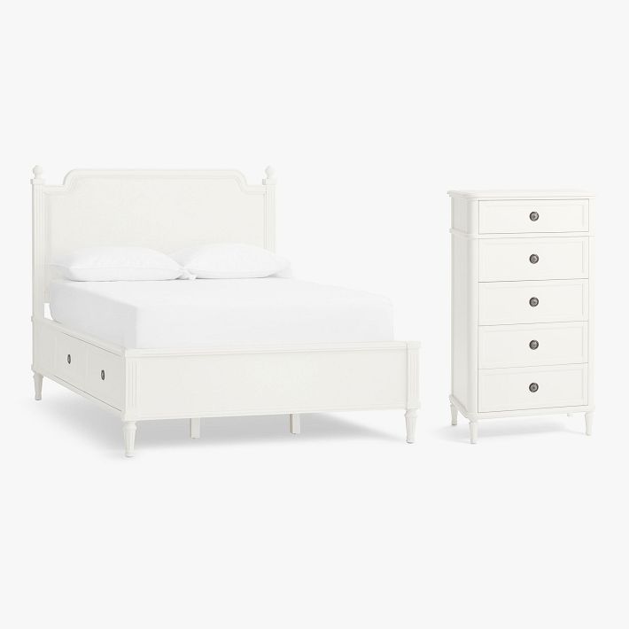 Colette Storage Bed &amp; 5-Drawer Dresser Set