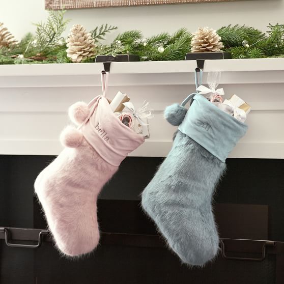 Iced FauxFur Stocking Pottery Barn Teen