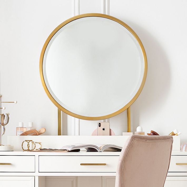Blaire Mirror Vanity Desk Hutch
