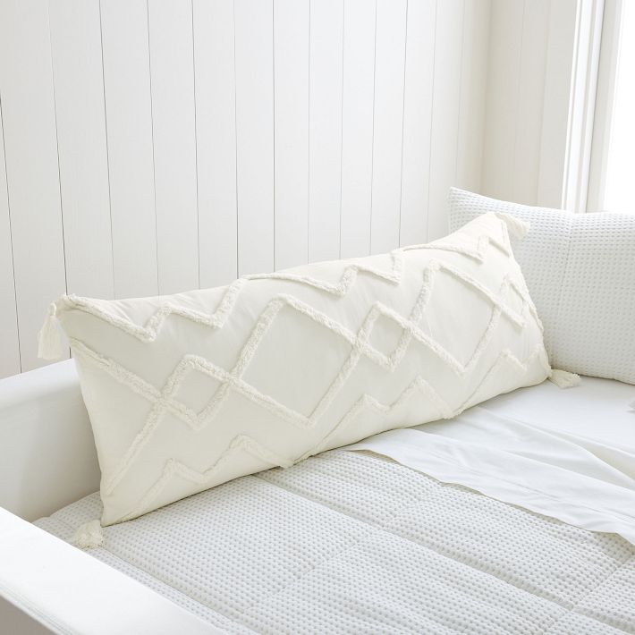 White Body Pillow  Solid Body Pillowcase - AanyaLinen