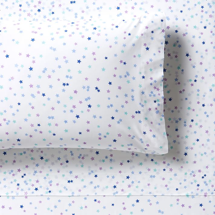 Clustered Stars Organic Percale Sheet Set