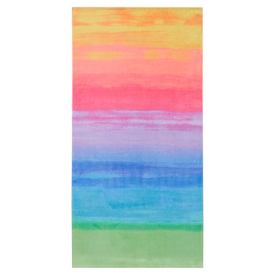 Ombre Rainbow Beach Towel