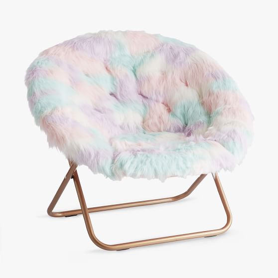 Plush round chair hot sale