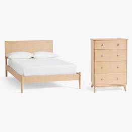 Keaton Bed & 4-Drawer Dresser Set