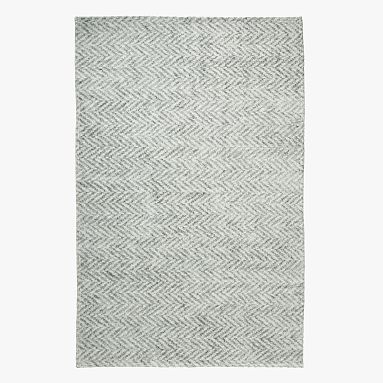 Herringbone Washable Rug - Gray