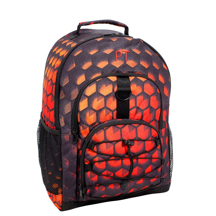Gear-Up Red Hexagon Gamer  Backpack