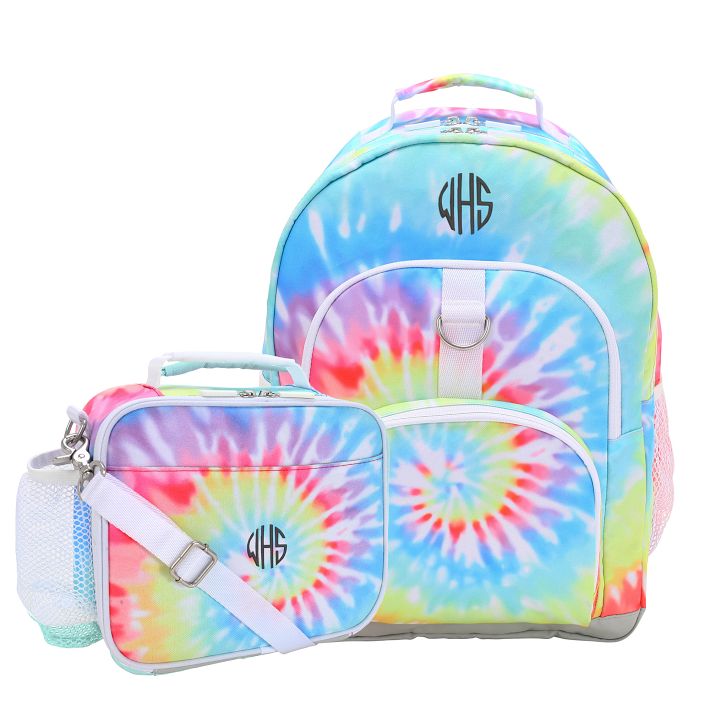 Rainbow Tie-Dye Backpack &amp; Cold Pack Lunch Bundle