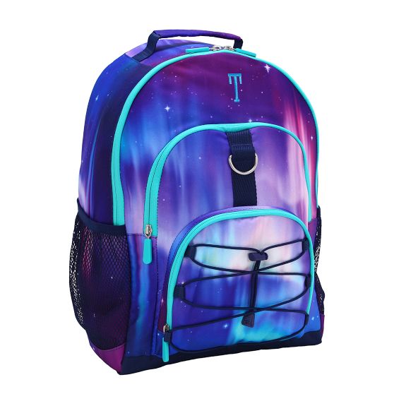 Color Flow Gold Metallic Deep Blue Multi Backpack and Cold Pack Lunch Box  Bundle