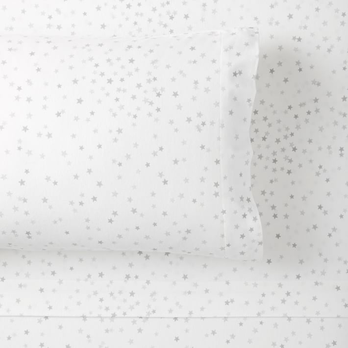 Clustered Stars Organic Flannel Sheet Set