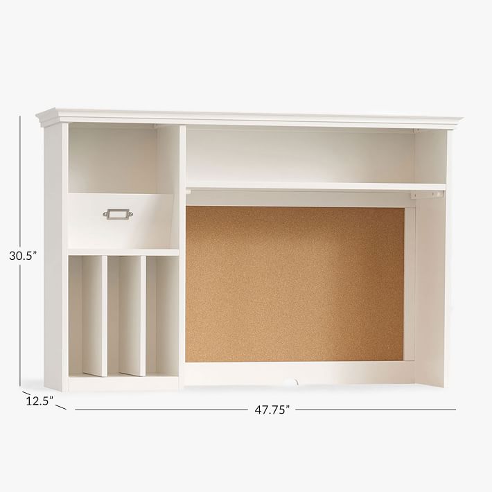 Hampton Storage Desk Hutch