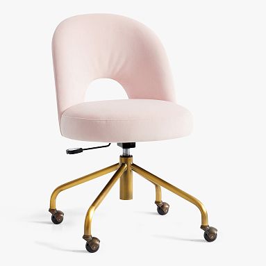 Rose pink office online chair