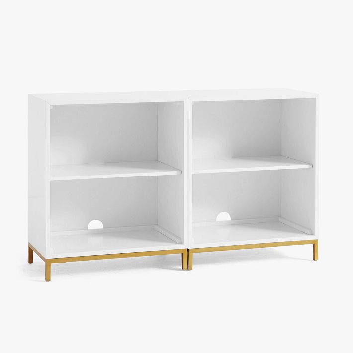 Blaire 2-Shelf Low Bookcase, Set of 2