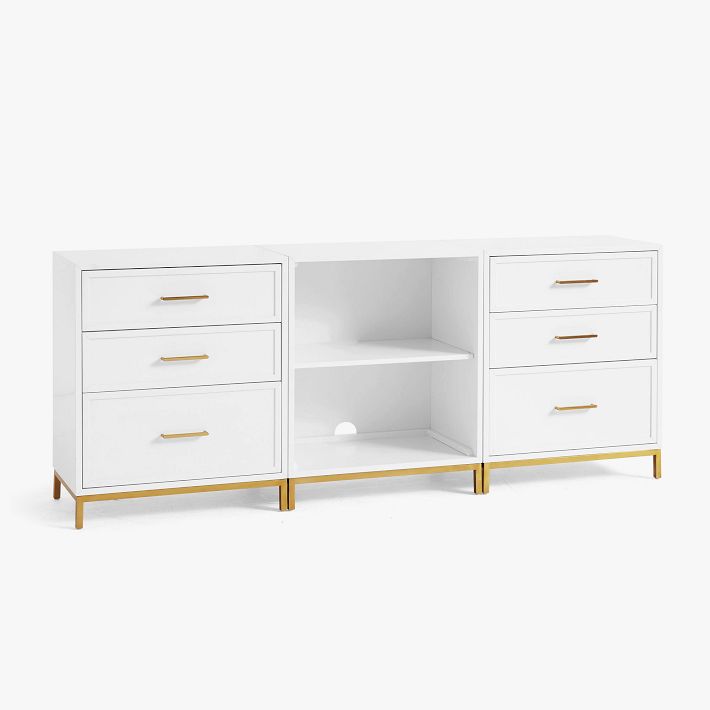 Blaire 6-Drawer Cabinet with Cubbies