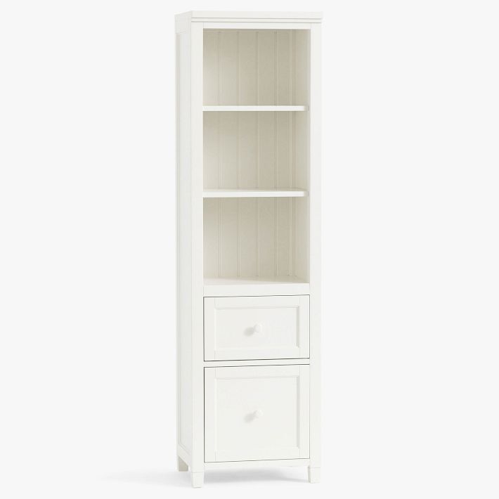 Beadboard 19.5&quot; Bookcase with Storage Drawers