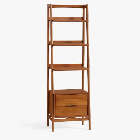 west elm x pbt MidCentury 22'' Bookshelf with Storage Drawer Pottery