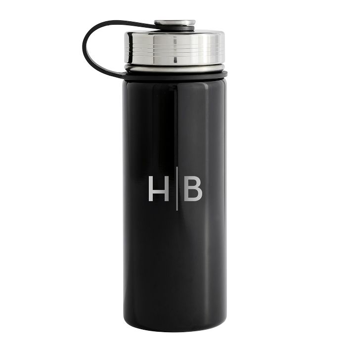 Black Slim Water Bottle