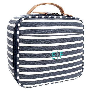 Wholesale kindergarten hot sale new design rts children's boutique Blue and  white checkered lunch box bag