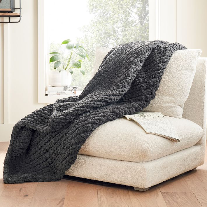 Pottery barn best sale chunky knit blanket