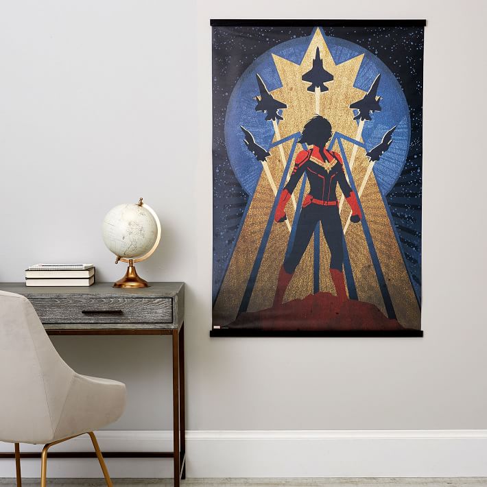 Captain Marvel Wall Mural Pottery Barn Teen