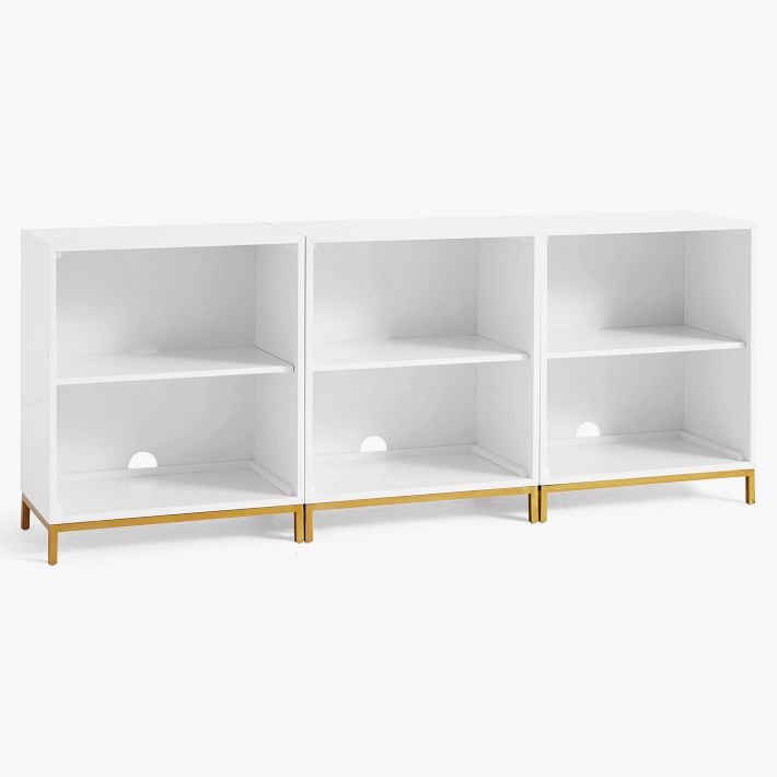 Blaire 2-Shelf Low Bookcase, Set of 3