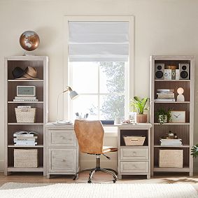 Beadboard Smart™ Storage Hutch Desk