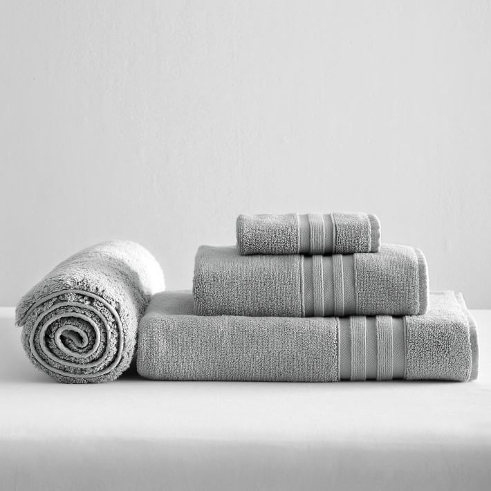 Everyday Essential Towel &amp; Bath Mat Bundle - Light Gray